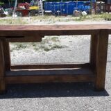 Wood workbench