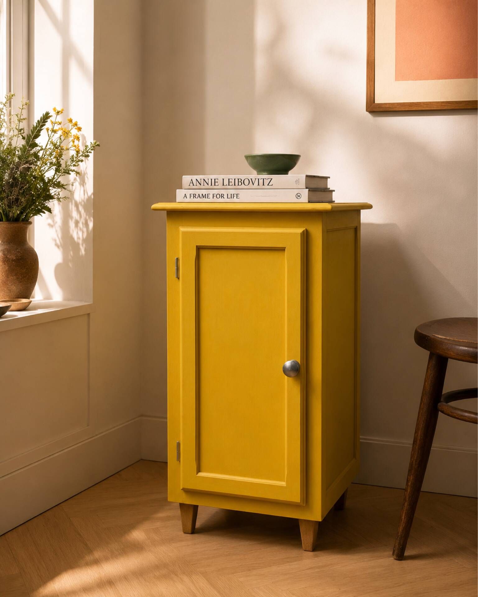 Art Deco ochre yellow Parisian buffet
