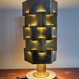 Rare Lubid Table Lamp in Brass from the Mid-Century, in the Style of Max Sauze, 1970s