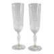 Paire de flutes cannelées