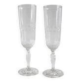 Pair of fluted flutes