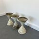 3 planters design Anton Bee assisted by Guhl edition Eternit 1958