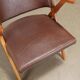 Armchair in faux leather Italy 1960s