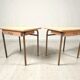 Ochre metal bedside table
