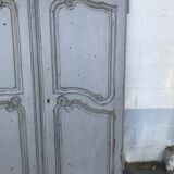 Former double 18th century oak closet door