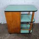 Desserte bar roulant années 50 formica bleu