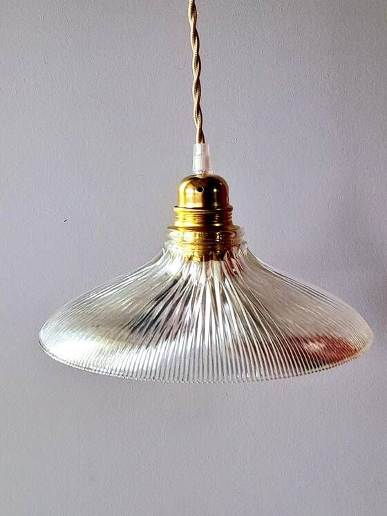 Suspension en verre holophane