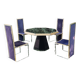 Ensemble table et 4 chaises Willy Rizzo