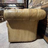 Leather Chesterfield sofa