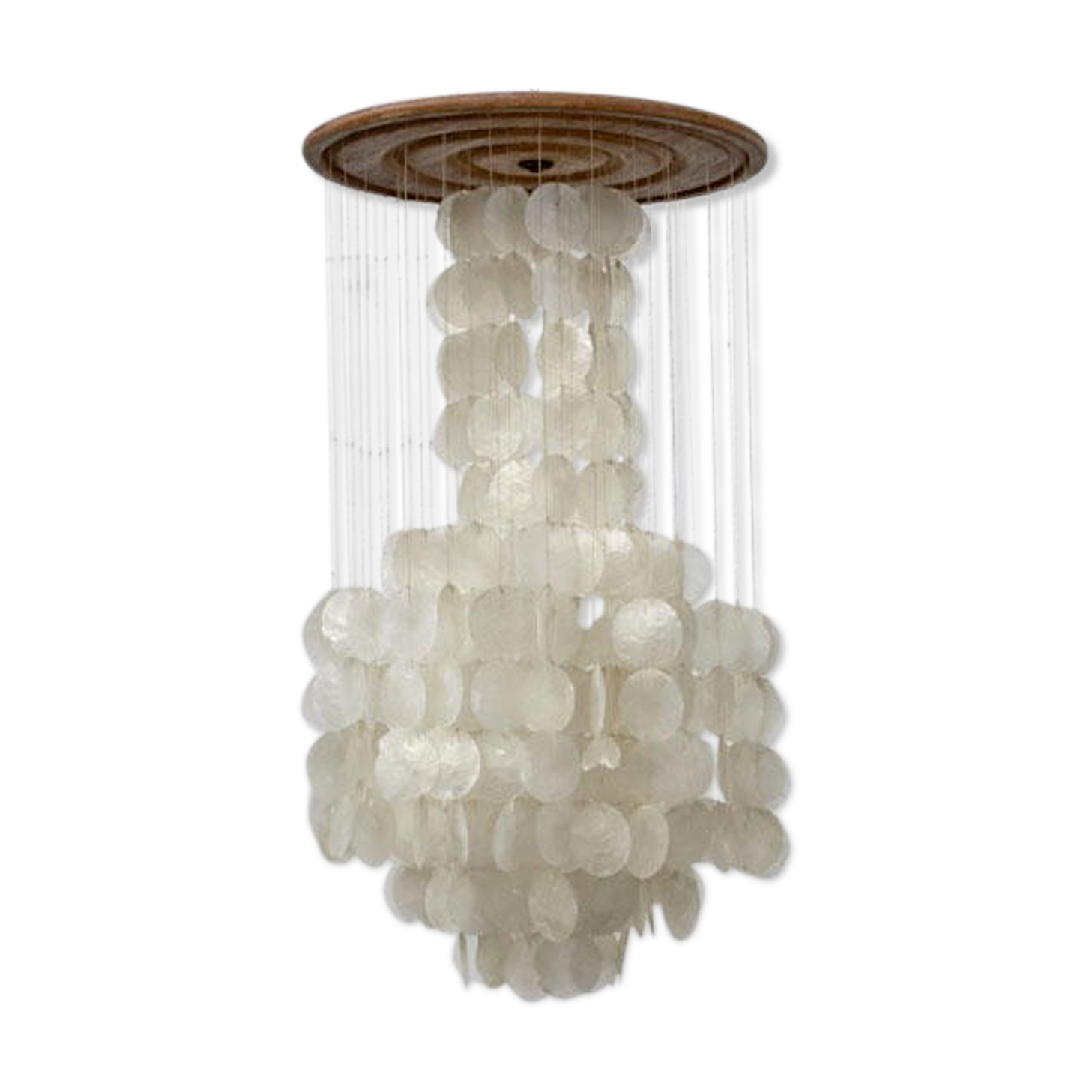 Vintage hanging lamp pearly pastilles