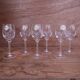 Set of 6 Engraved Crystal Aperitif Glasses, Epi Model