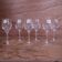 Set of 6 Engraved Crystal Aperitif Glasses, Epi Model