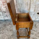 Vintage Solid Oak Nightstand with Storage #E105