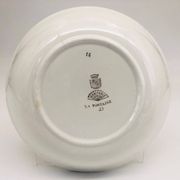 Set of 6 soup plates, bowl style “Digoin Sarreguemines / La Fontaine model”