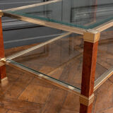 Coffee table with two trays by Pierre Vandel Paris 1980