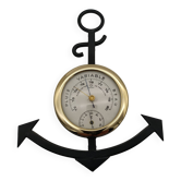 Naudet thermometer barometer in the shape of an anchor.