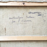 Oil on canvas framed "garden"