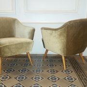 Fauteuil danois organique années 50/60 bronze