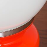 Pair Italian Space Age Mazzega Murano glass table lamps