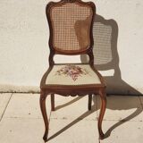 Antique Louis XV style walnut chair