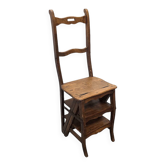 Chaise échelle métamorphose française antique, vers 1900.