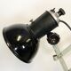 Vintage industrial black enamel scissor wall lamp, 1950s