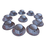 Niderviller service in enamelled stoneware