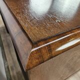 1930s oak open desk with drawers