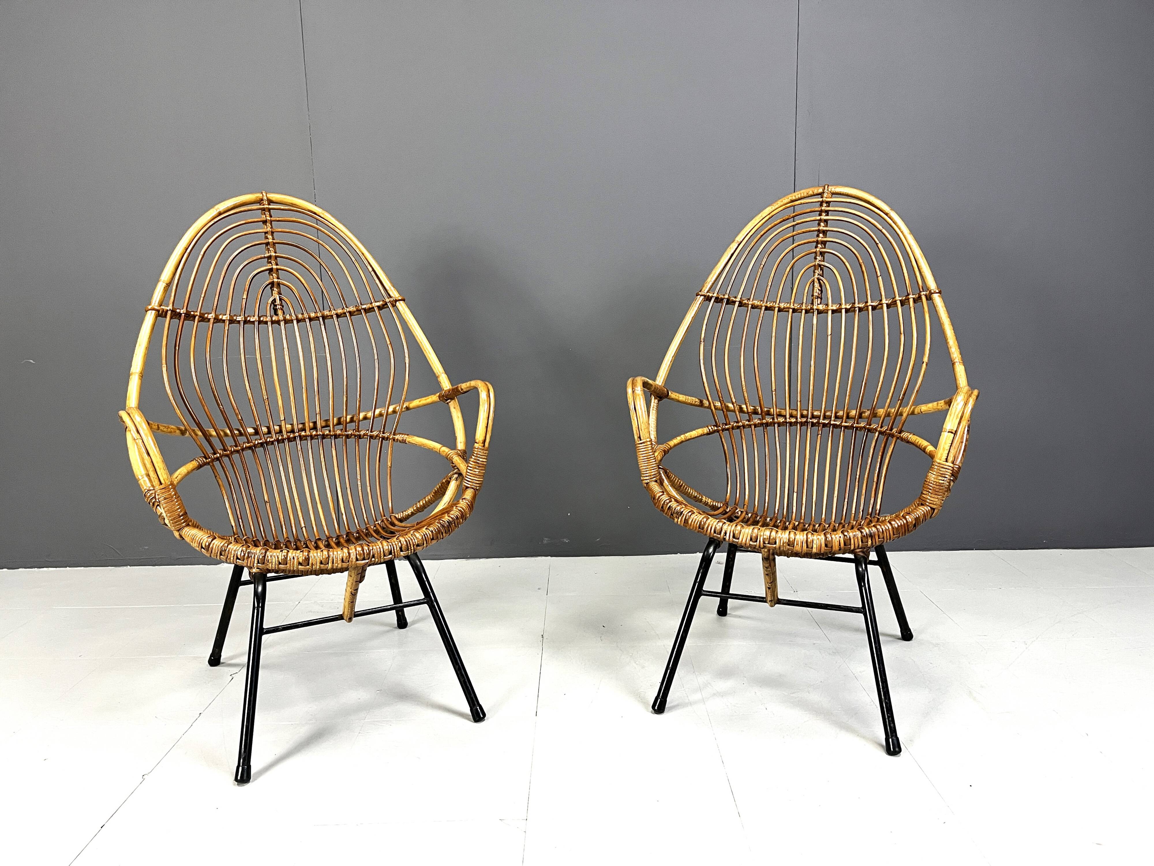 Pair of Mid-Century chairs by Rohé Noordwolde, 1960's, Netherlands