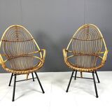 Pair of Mid-Century chairs by Rohé Noordwolde, 1960's, Netherlands
