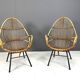 Pair of Mid-Century chairs by Rohé Noordwolde, 1960's, Netherlands