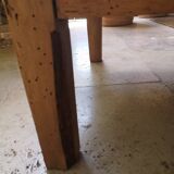 Walnut and oak coffee table.