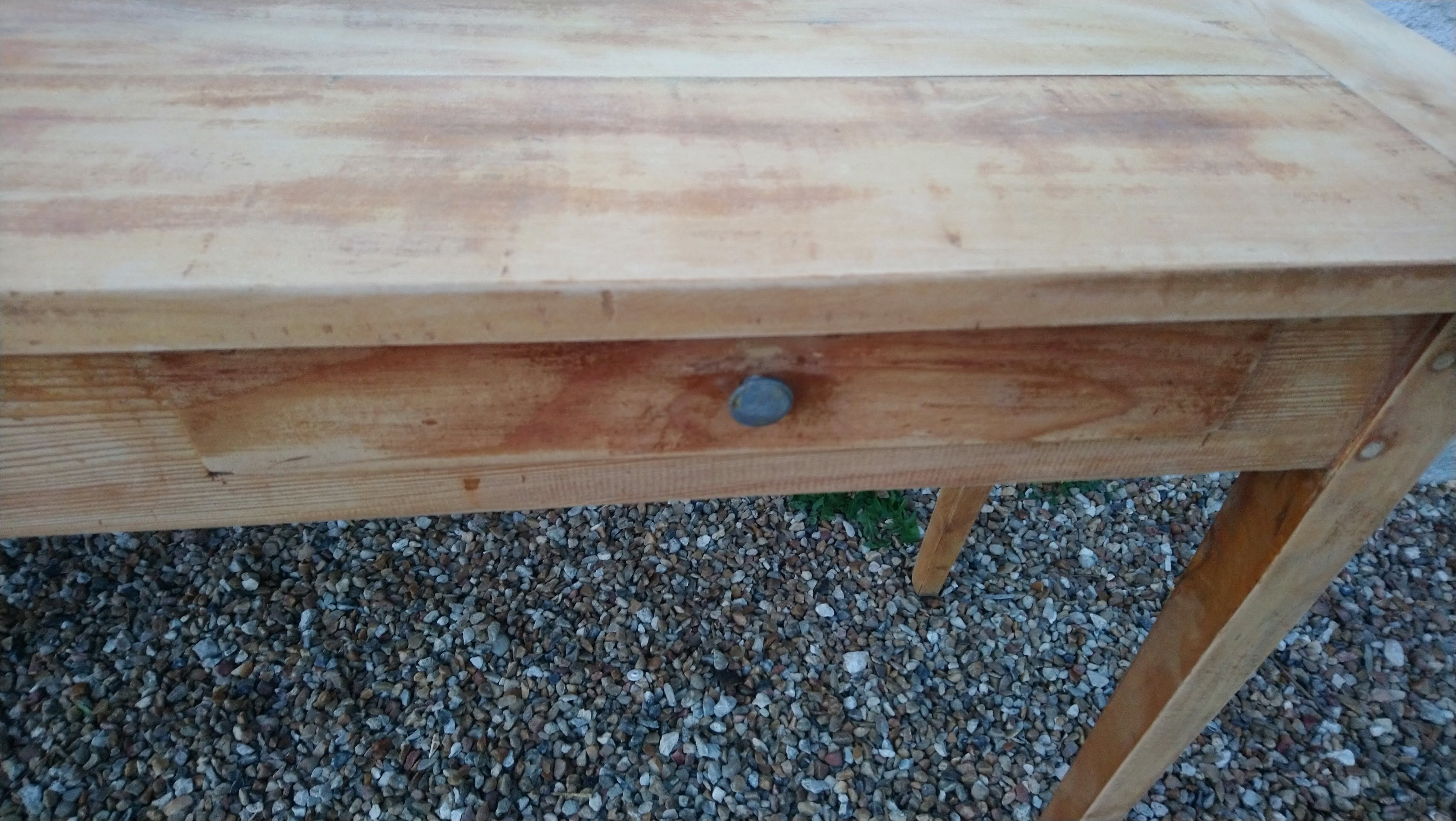 Console vintage wood L120