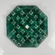 Octagonal malachite solitaire game, 1950/70