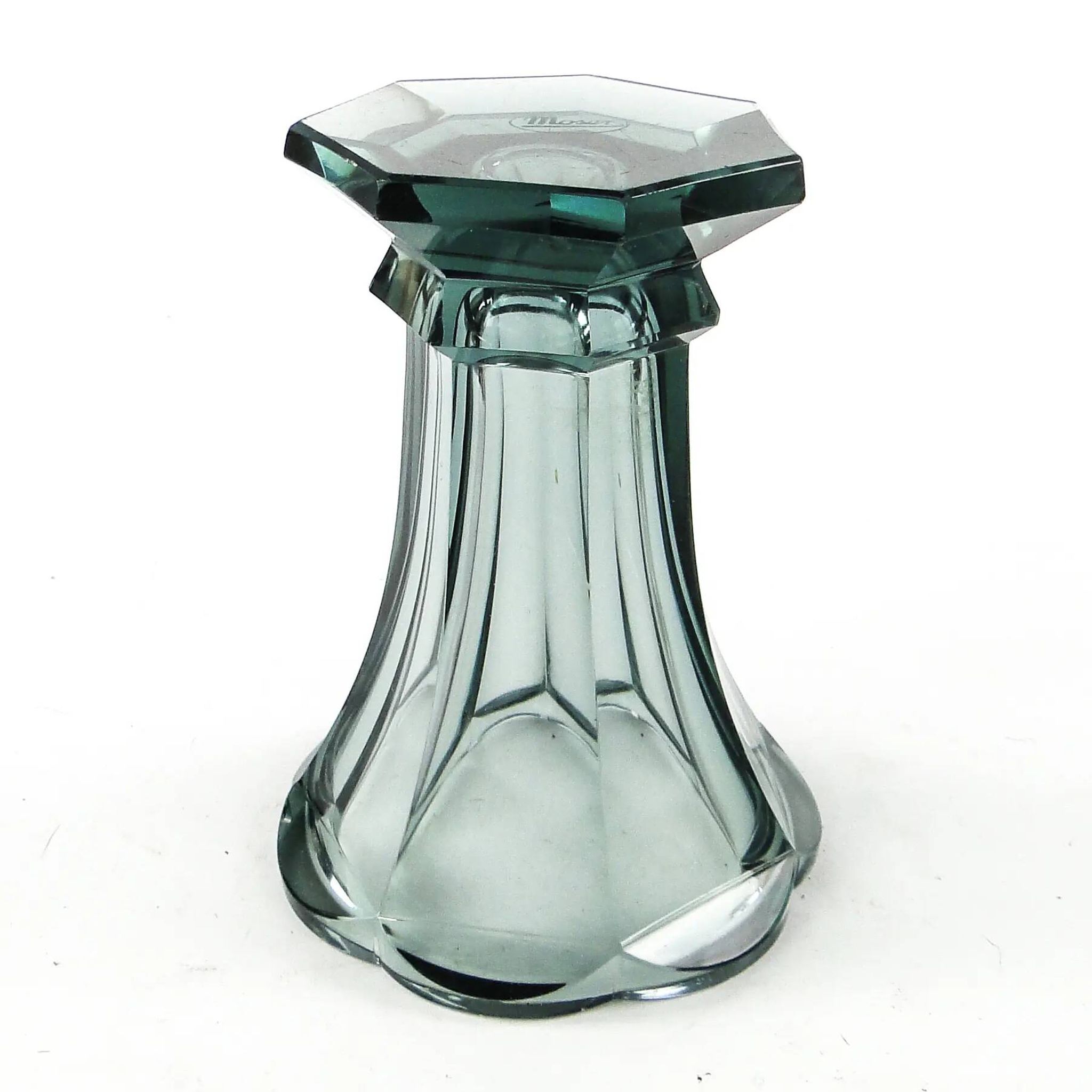 Vase, Art Deco, crystal, Moser, Czechoslovakia, 1930s