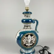 Vintage Glazed Ceramic Artistic Lamp (1960s/1970s)