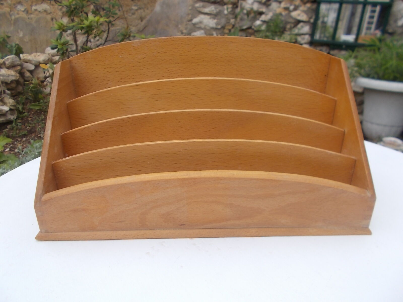 Old beech wooden mail carrier