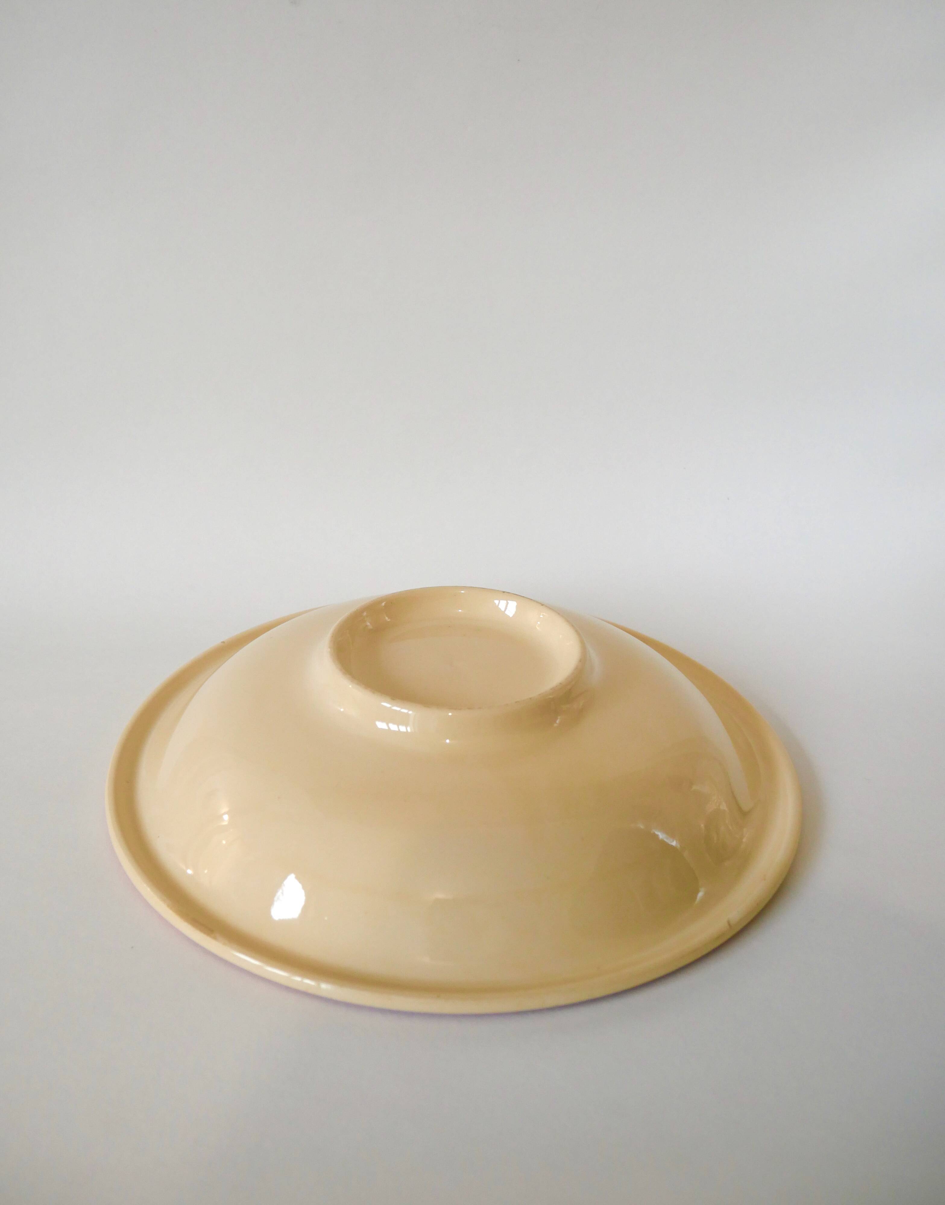 floral hollow dish Gien 1950