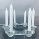 1970s Swedish Pukeberg Glass Candle Holder