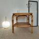 Vintage rattan coffee table from the 70s - organic lines, Riviera spirit.