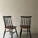 2 chaises scandinave en teck Fanett par Ilmari Tapiovaara, design 1950