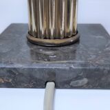 Pied de lampe colonne laiton marbre néo classique vintage