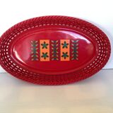 Red oval basket