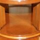 Table bibliothèque tournante Arthur Brett en satin, noyer et palissandre - style Regency