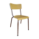 Chaise d'école adulte revisitée en jaune