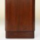 Large Art Deco console or pedestal in dark oak veneer, Belgium, 1920s