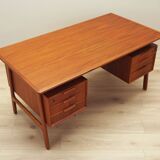 Teak desk, Danish design, 1970s, manufacture: Omann Jun