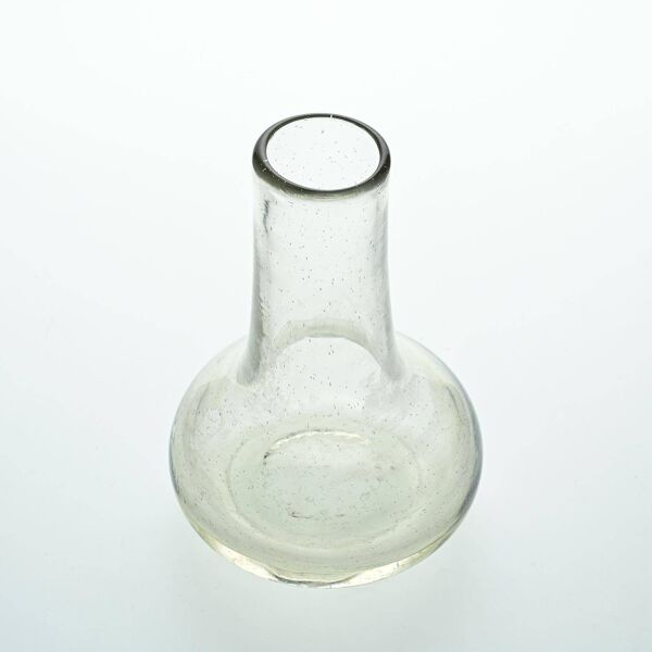 Vase soliflore en verre soufflé par Claude Morin, Dieulefit circa 1975
