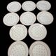 Lot of ten stamped Lunéville Imperial Flan ceramic plates