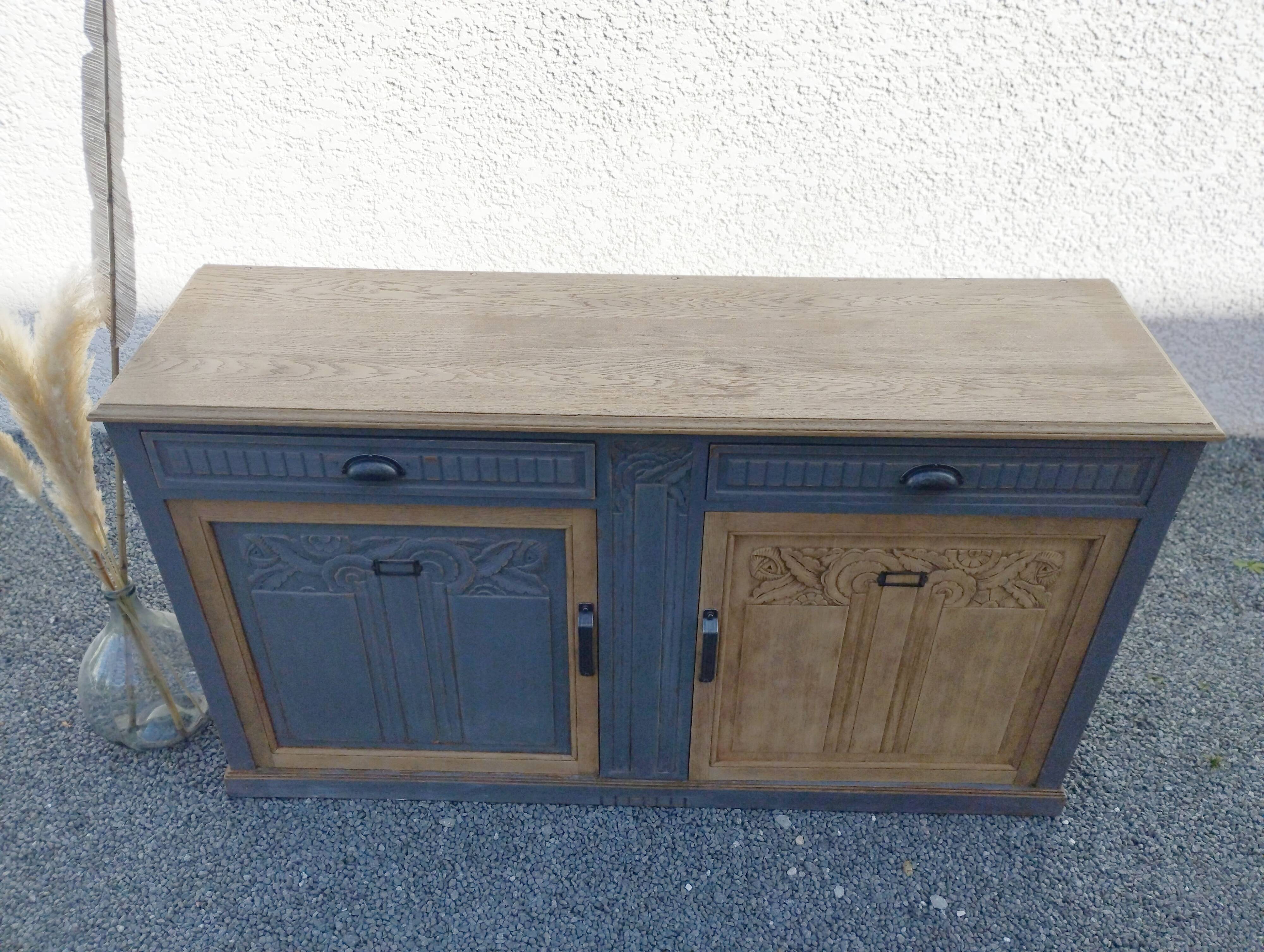 Large artdéco buffet - vintage buffet